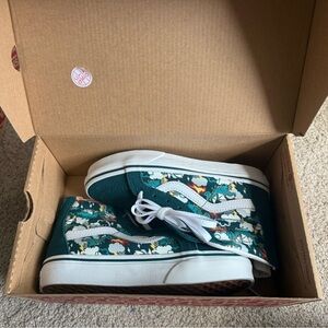 Vans Boys New In Box Teal Dragon Glow In The Dark